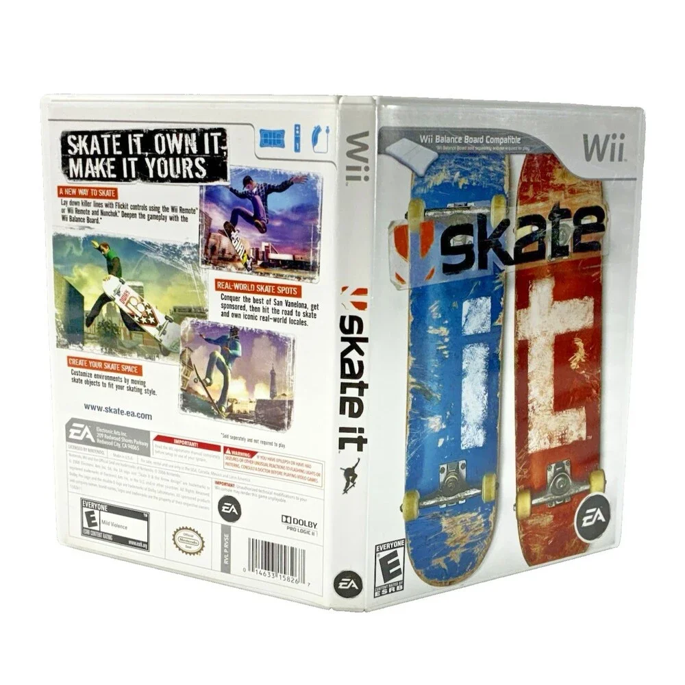 Skate It Nintendo Wii 2006 EA Complete with Manual Tested